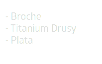 - Broche - Titanium Drusy - Plata